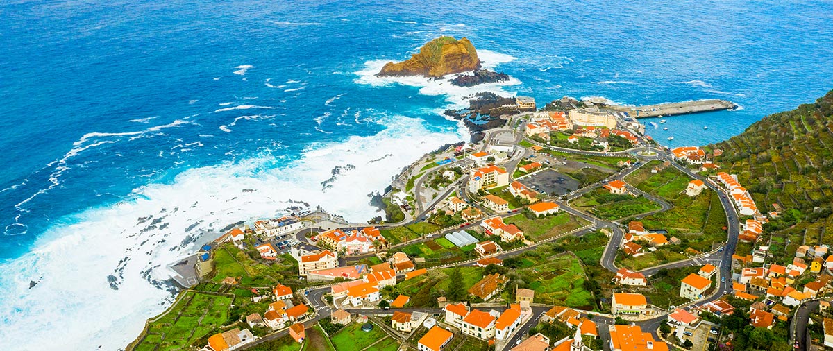 Fotografia panorâmica da Ilha da Madeira